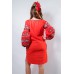 Embroidered boho dress "Fairy Story" Strawberry